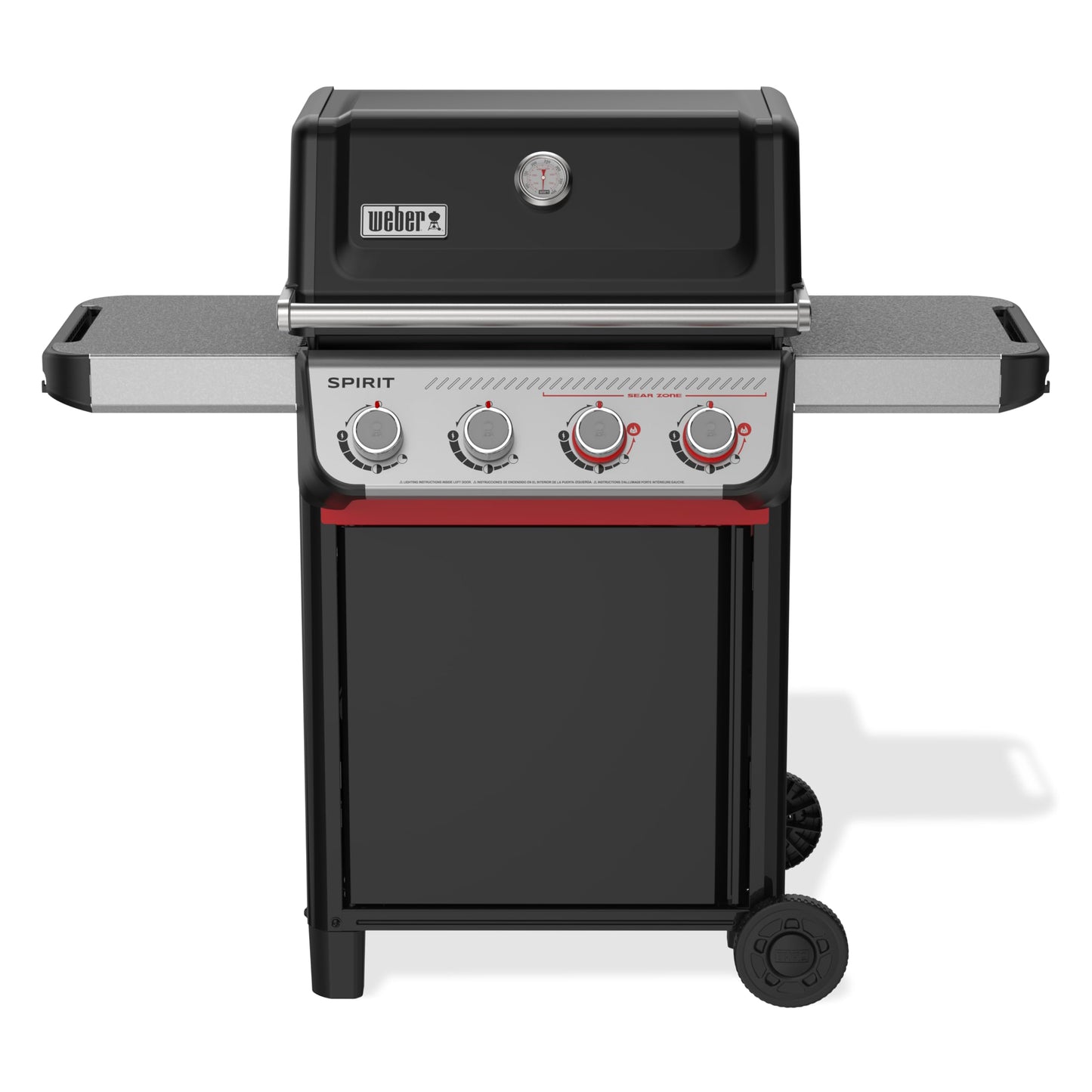 Weber Genesis E-415 Liquid Propane Gas Grill for Outdoor Cooking, 4 Burners, Black – Porcelain-Enameled Cast-Iron Grates & PureBlu Burners