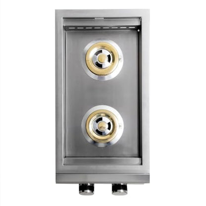 Heavy-Duty Stainless Steel Outdoor | Blaze Double Side Burner Natural Gas Grill Barbeque | LED Lights Thermometer | Best Of Backyard For Grilling