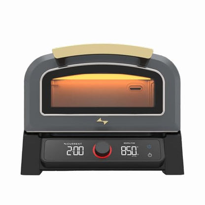 Current® Model P Electric Pizza Oven Indoor & Outdoor, 850°F Countertop Oven, No Turning Required, Perfect Pizza Every Time, Smart App Control