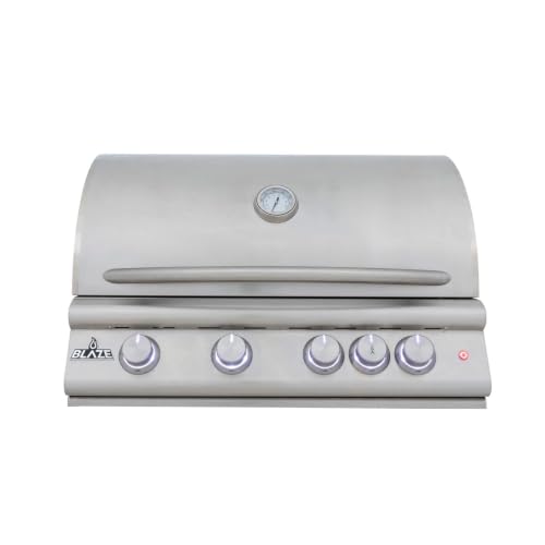 Blaze Gas Grill | 32-inch Built-in Natural Gas Grill | 4 Burner BBQ | Premium Outdoor Kitchen Grilling Experience | Best in Class Warranty | LTE+ |