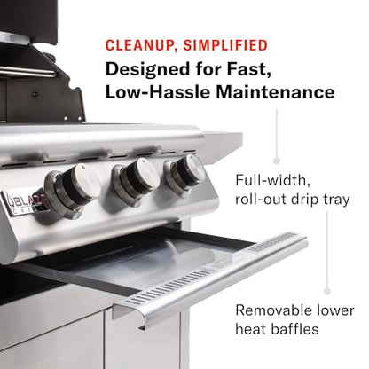 Blaze Outdoor Kitchen Grill | 25- inch Built-in Propane Gas Grill | 3 Burner Barbecue | Premium BBQ | Commercial Grade Grilling Experience | Best in