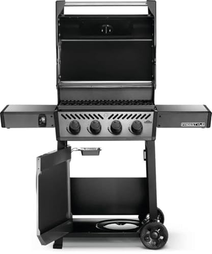 Napoleon Freestyle 425 Propane Gas Outdoor Grill, Graphite Grey – 4-Burner Backyard BBQ for Home Grilling