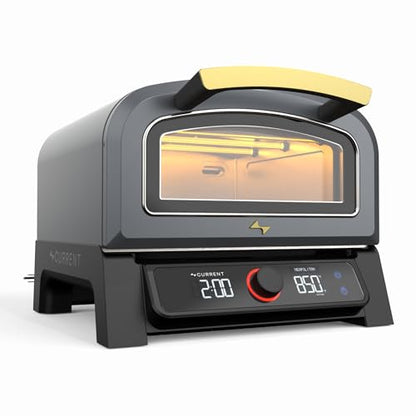 Current® Model P Electric Pizza Oven Indoor & Outdoor, 850°F Countertop Oven, No Turning Required, Perfect Pizza Every Time, Smart App Control