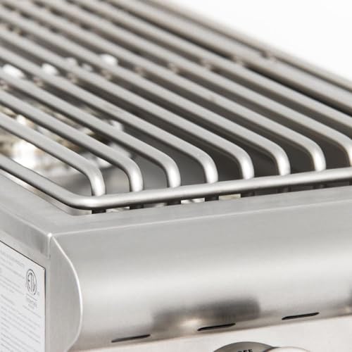 Heavy-Duty Stainless Steel Outdoor | Blaze Double Side Burner Natural Gas Grill Barbeque | LED Lights Thermometer | Best Of Backyard For Grilling