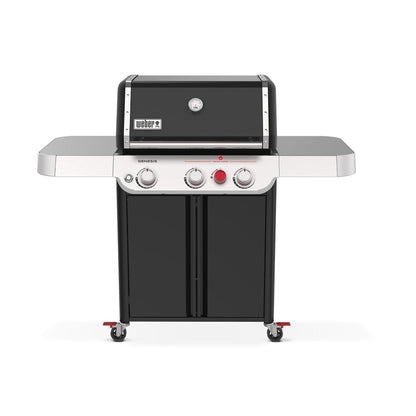 Weber Genesis E-415 Liquid Propane Gas Grill for Outdoor Cooking, 4 Burners, Black – Porcelain-Enameled Cast-Iron Grates & PureBlu Burners