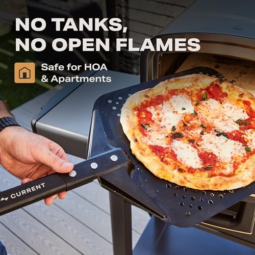 Current® Model P Electric Pizza Oven Indoor & Outdoor, 850°F Countertop Oven, No Turning Required, Perfect Pizza Every Time, Smart App Control