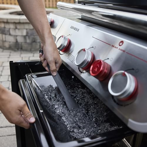 Weber Genesis E-415 Liquid Propane Gas Grill for Outdoor Cooking, 4 Burners, Black – Porcelain-Enameled Cast-Iron Grates & PureBlu Burners