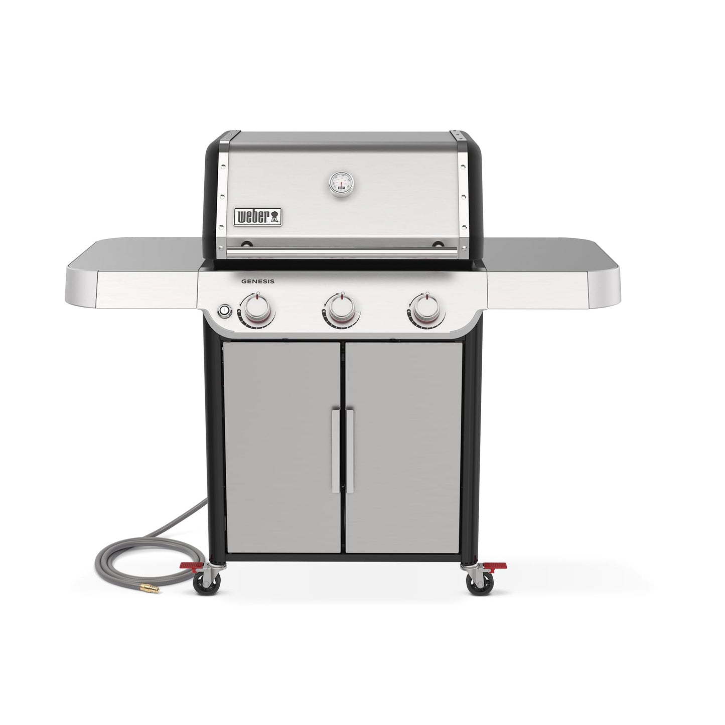 Weber Genesis S-315 Natural Gas Grill for Outdoor Cooking, Stainless Steel, 3 Burners – Stainless Steel Cooking Grates & PureBlu Burners
