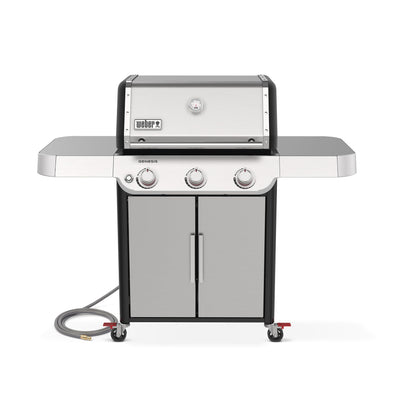 Weber Genesis S-315 Natural Gas Grill for Outdoor Cooking, Stainless Steel, 3 Burners – Stainless Steel Cooking Grates & PureBlu Burners