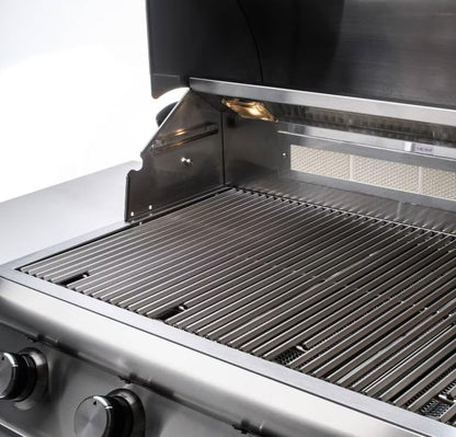 Blaze Premium LTE+ 40-Inch 5-Burner Built-In Natural Gas Grill | Stainless Steel Outdoor BBQ with Rear Infrared Burner, LED Control Knobs &