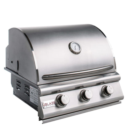 Blaze Outdoor Kitchen Grill | 25- inch Built-in Propane Gas Grill | 3 Burner Barbecue | Premium BBQ | Commercial Grade Grilling Experience | Best in